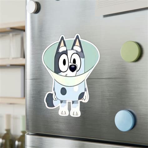 Bluey Muffin Kiss Cut Vinyl Sticker Etsy