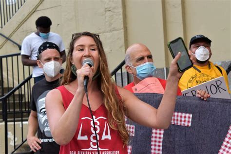 ‘housing Is A Right Tenants Hold Protest Calling For Eviction Courts