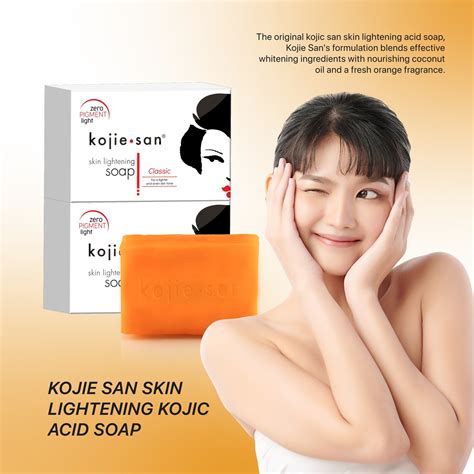 Skin Lightening Kojic Acid Soap 3 Bars 65g Kojie San