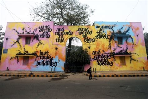 St+Art India: “Graffiti Are The Weeds Of Art” by Shoe in New Delhi ...