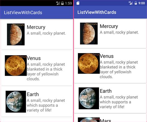 Create Simple Card Layout Android Stack Overflow