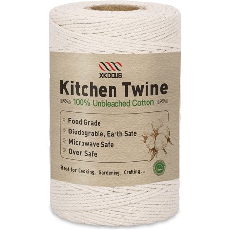 XKDOUS 476ft 2mm Butchers Twine, 100% Cotton, Food Safe for Meat ...