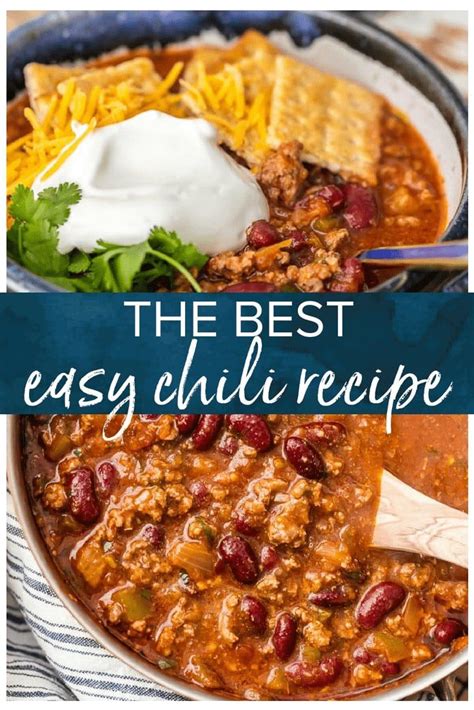 Easy Chili Recipe 6 Ingredients The Cookie Rookie® Video Artofit