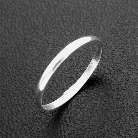 2mm Silver Band Ring Sterling Silver | simple minimalistic ring| Silver Surfers