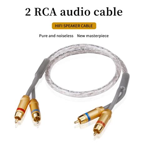 YYAUDIO Coaxial Audio Video 2 RCA Stereo Cable To 2 RCA Male To Male