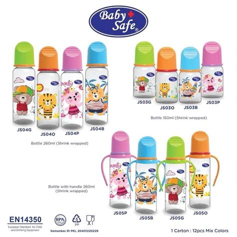 Jual Botol Dot Susu Babysafe Slimneck Model Standar Original Bayi Baby