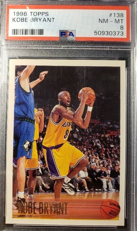 Topps Kobe Bryant Rookie Los Angeles Lakers Psa Near Mint Ebay