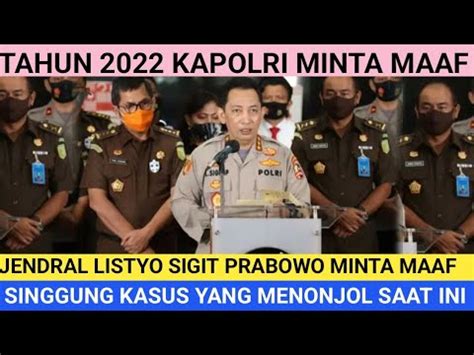 Berita Hari Ini Listyo Sigit Akan Menggali Pembunuhan Brigadir J