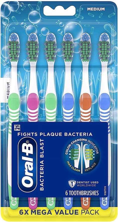 Oral B Complete Deep Clean Manual Toothbrush Medium 6 Count With