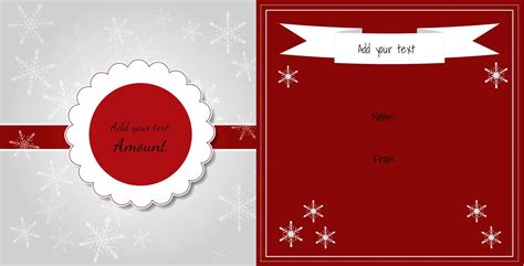 FREE Christmas Gift Certificate Template | Customize & Download