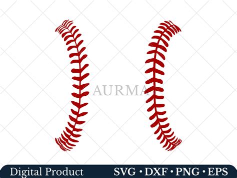 Baseball Stitches Svg Softball Laces Svg Sports Svg Etsy