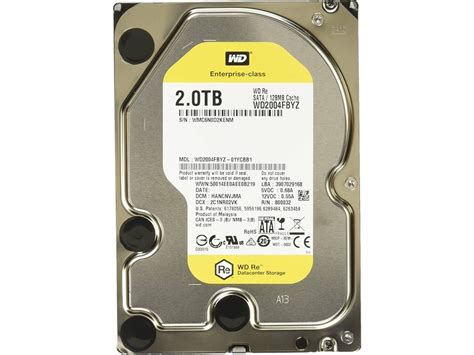 Disco HDD Interno WD 2TB RE (2 TB - SATA - 7200 RPM) | Worten.pt
