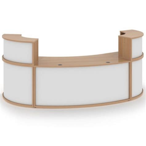 Curved Modular Reception Desk In A Choice Of Finish Glass Desk For