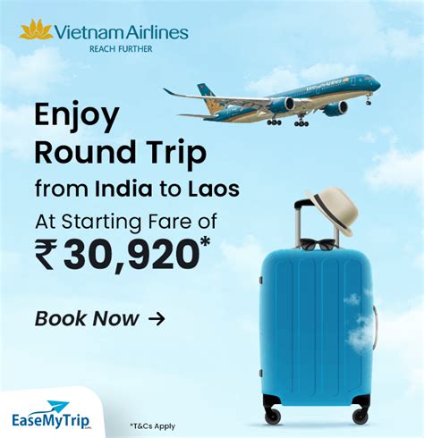 Vietnam Airlines Offer, Enjoy Round Trip from India to Laos