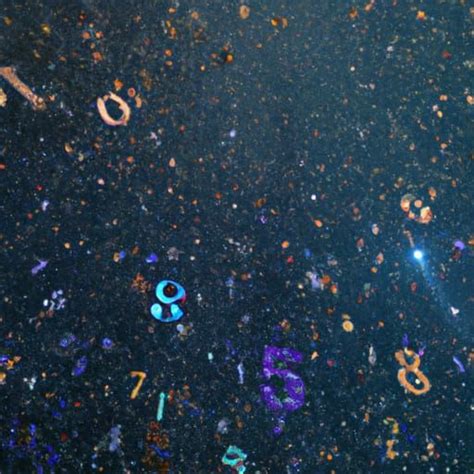 Numbers Dropping From Sky At Night Clear Visible Numbers Ai