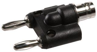 1269 POMONA BNC Female Jack To Double Banana Plug Adapter Stackable