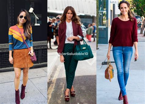 Looks Modernos Para Combinar Con Zapatos Color Vino Mujer Saludable