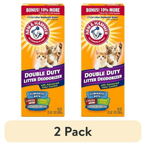 2 Pack Arm And Hammer Double Duty Cat Litter Deodorizer And Pet Odor