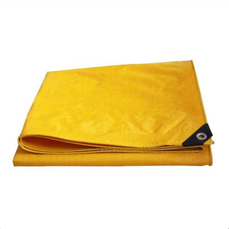 HDPE 120 Gsm Yellow Waterproof Tarpaulin Thickness 100 To 500 Micron