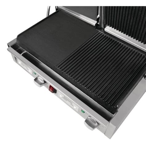 Grill Panini Professionnel Double Lisse Gauche Rainur Droite