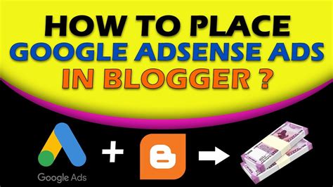 How To Place Google Adsense Ads On Blogger Place Automatic Ads And