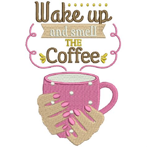 Machine Embroidery Design Coffee Lovers 01 Collection