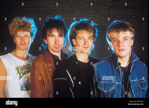 U2 Rock Group In 1982 From Left Larry Mullen Jnr The Edge Bono