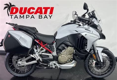 2023 Ducati Multistrada V4S Iceberg White Spoked Wheels Next Ride LLC