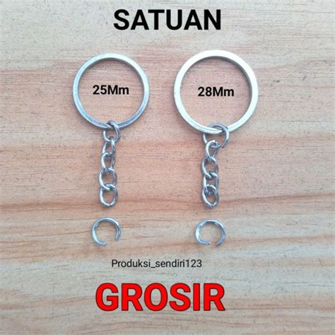 Jual Ring Gantungan Kunci Pipih Gepeng Ukuran 25 Mm Ring Tebal Ukuran