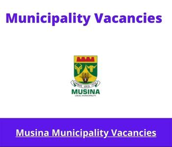 December 13, 2023 | Musina Municipality Vacancies 2024 @musina.gov.za ...