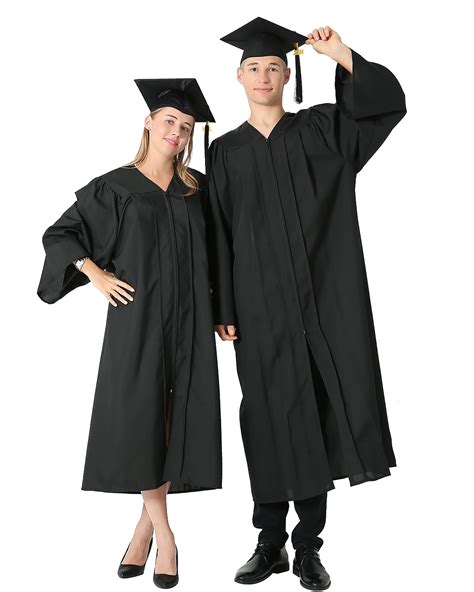 Graduationmall Matte Graduation Gown Cap Tassel Set 2024 For High