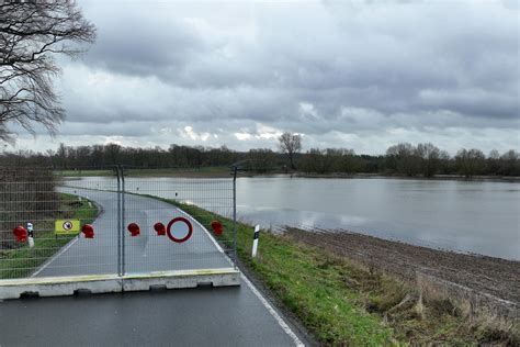 Pegelstände an der Lippe sinken Brücke nach Vinnum ist wieder befahrbar