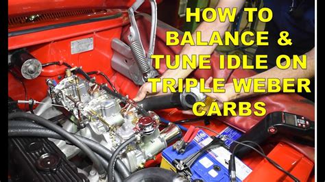 How To Balance Tune Idle Triple Weber Carburettors Youtube