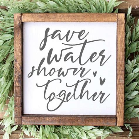 Save Water Shower Etsy