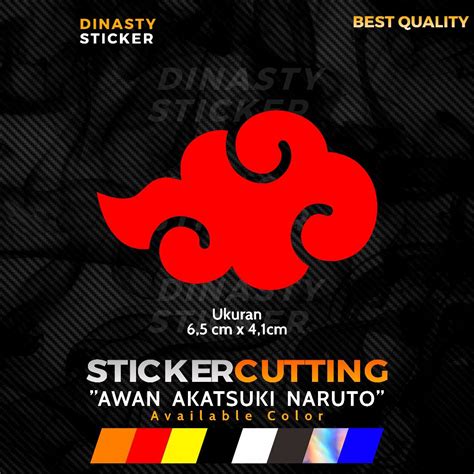 Jual STICKER STIKER CUTTING AWAN AKATSUKI NARUTO Shopee Indonesia