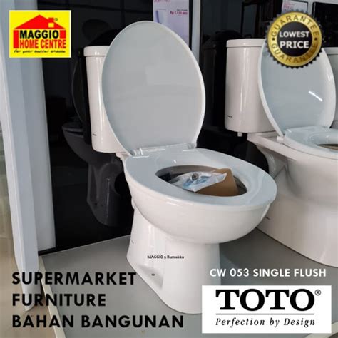 Promo Kloset Duduk Toto Free Kirim Jabodetabek Cw053 Single Flush