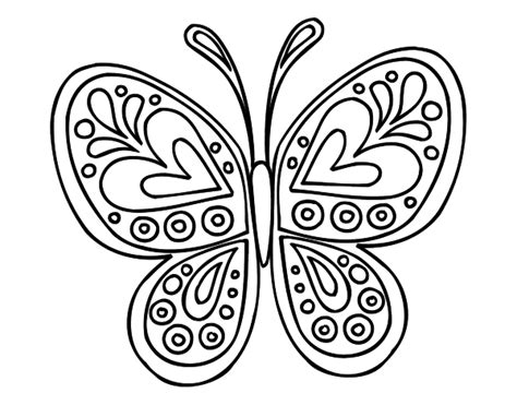 Butterfly Mandala Coloring Page