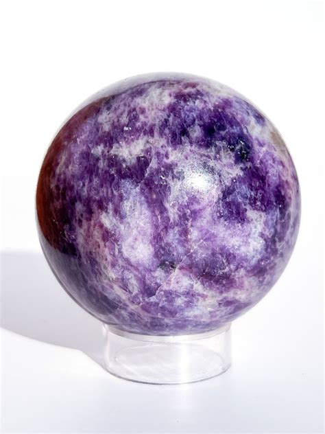 Lepidolite Sphere | L - Crystal Moon Tree