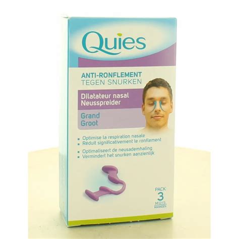 Quies Anti Ronflement Dilatateur Nasal Grand Anti Ronflement Quies