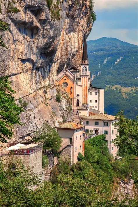 Sanctuary Madonna Della Corona Popular Travel Destination In Nothern