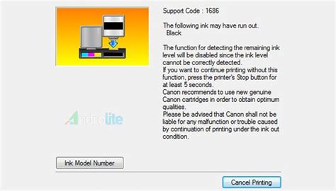 Cara Mengatasi Ink Is Running Low Canon Ip2770