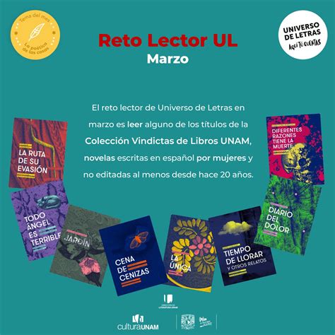 Universo De Letras C Tedra Pacheco On Twitter En Marzo El