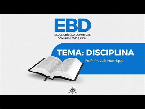 Ebd Tema Disciplina Pr Lu S Henrique H Youtube