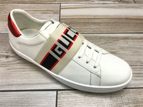 Tenis Gucci Caballero Piel Con Banda Gucci Al Frente Mercado Libre