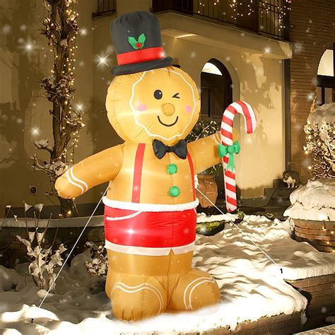 Buy Fanshunlite 8ft Christmas Inflatable Gingerbread Man With Candy