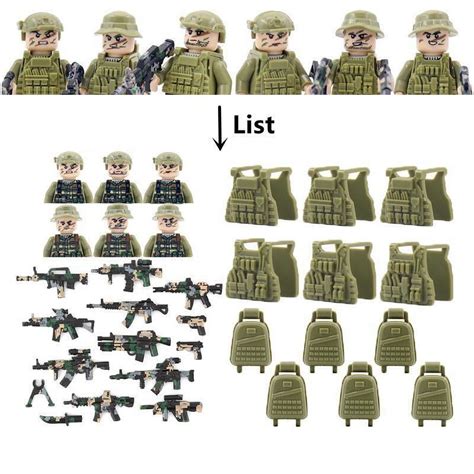 4.5cm heigh Ghost Special Forces Building Blocks Modern Camouflage