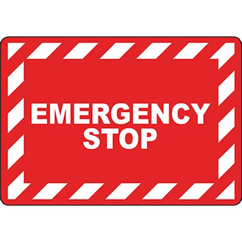 Emergency Stop Sign | Graphic Products