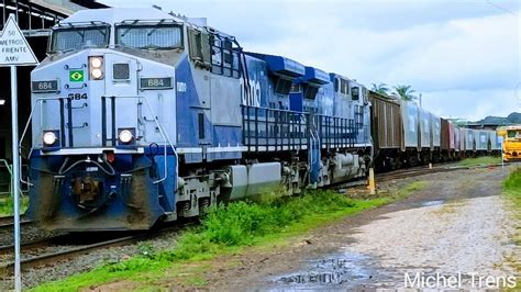 TREM da RUMO LOGÍSTICA 160 vagões em São Carlos SP YouTube