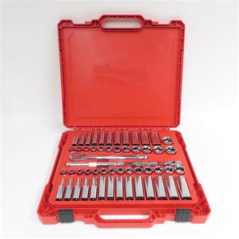 Milwaukee Piece Drive Sae Metric Socket Ratchet Set