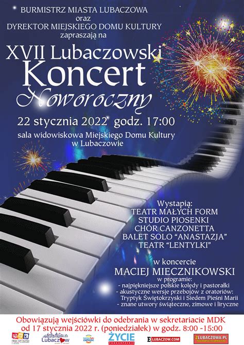 XVII Lubaczowski Koncert Noworoczny gwiazdą Maciej Miecznikowski